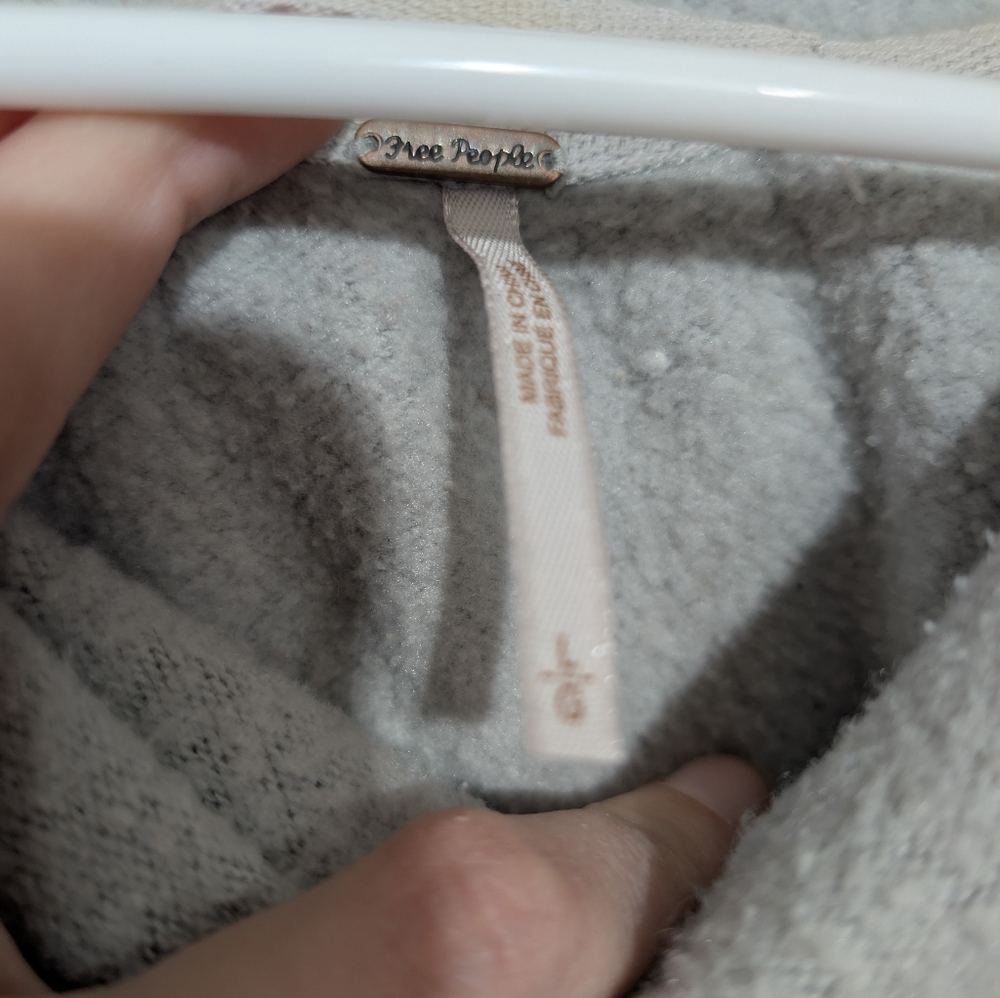 Free People Huntington Oversized Pullover Fleece Size L - Picture 2 of 5